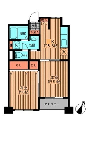 東京都中央区勝どき６ 勝どき駅 2K マンション 賃貸物件詳細