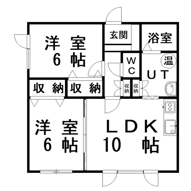 北海道釧路市光陽町 釧路駅 2LDK アパート 賃貸物件詳細