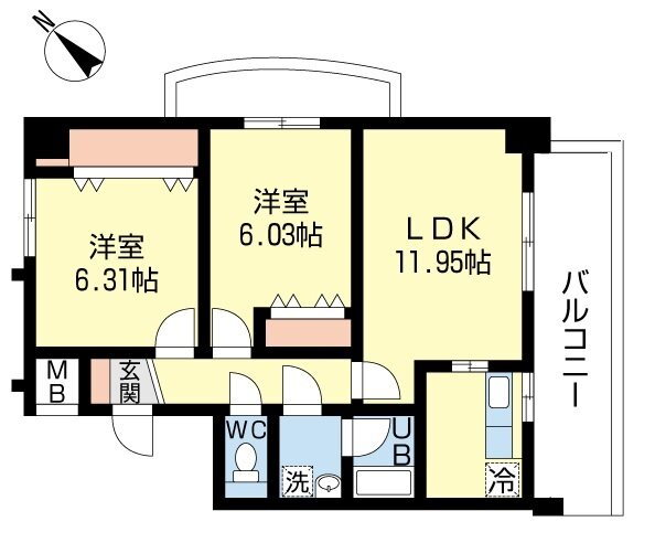 福岡県福岡市城南区長尾３ 桜坂駅 2LDK マンション 賃貸物件詳細