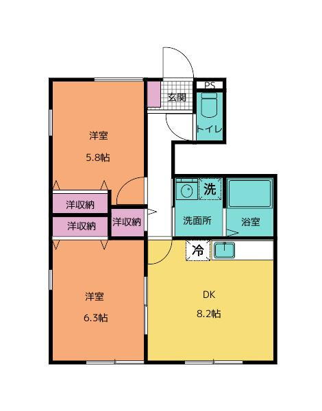 愛知県江南市宮後町砂場西 江南駅 2LDK アパート 賃貸物件詳細