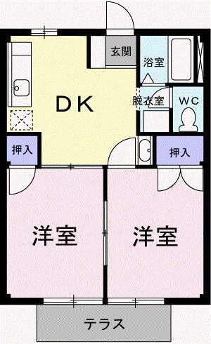 静岡県静岡市清水区八木間町 興津駅 2DK アパート 賃貸物件詳細