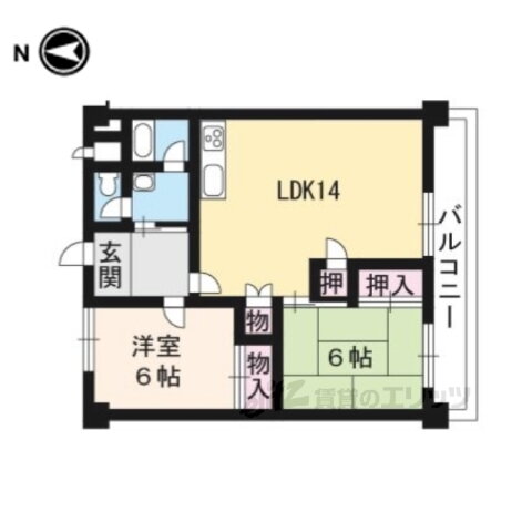 京都府京都市伏見区醍醐池田町 醍醐駅 2LDK マンション 賃貸物件詳細