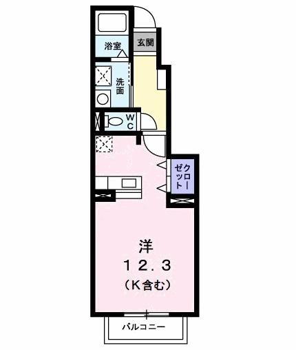 エスポワールＩＩＩ 1階 ワンルーム 賃貸物件詳細