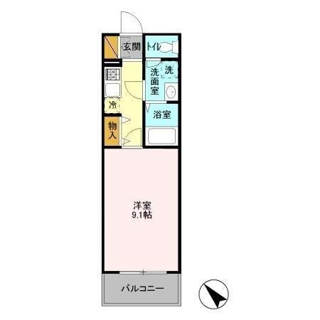 Ｍａｇｎｏｌｉａ　ｃｏｕｔ［マグノリアコート］　ＩＩ 2階 1K 賃貸物件詳細