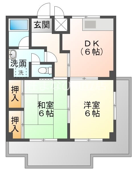 愛知県安城市横山町寺田 三河安城駅 2DK マンション 賃貸物件詳細