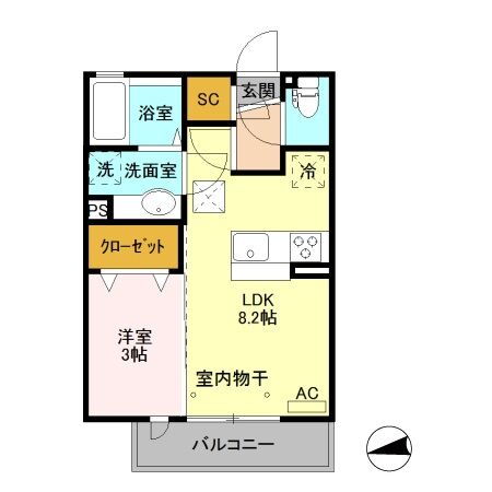 ペンバレー 1階 1LDK 賃貸物件詳細
