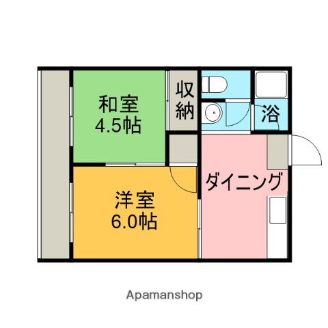 クレセント 2階 2DK 賃貸物件詳細