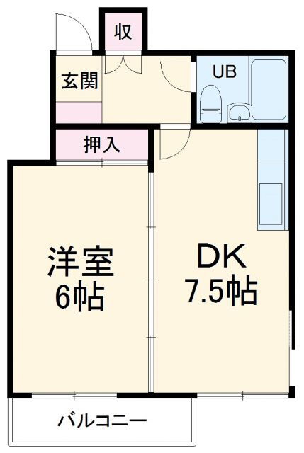 望洋荘 2階 1DK 賃貸物件詳細