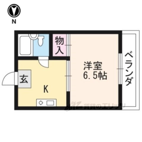 京都府京都市左京区田中北春菜町 茶山・京都芸術大学駅 1K マンション 賃貸物件詳細