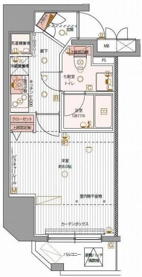 東京都台東区松が谷２ 稲荷町駅 1K マンション 賃貸物件詳細