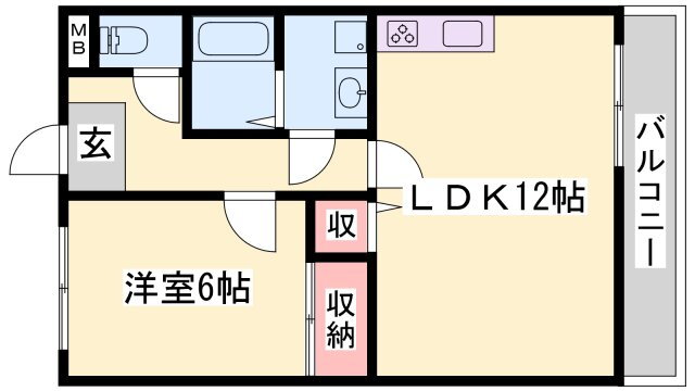 兵庫県姫路市飾磨区英賀春日町２ 英賀保駅 1LDK マンション 賃貸物件詳細