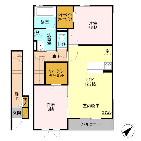 埼玉県さいたま市北区本郷町 東宮原駅 2LDK アパート 賃貸物件詳細
