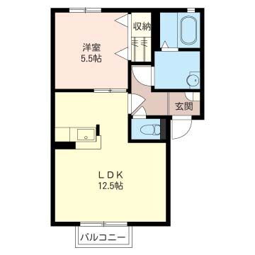 群馬県渋川市中村 渋川駅 1LDK アパート 賃貸物件詳細