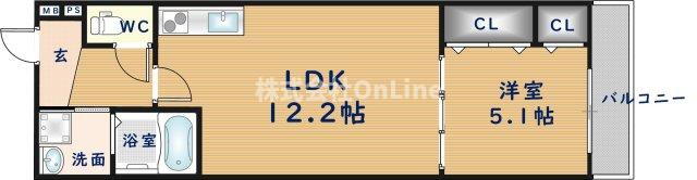 大阪府八尾市東久宝寺２ 久宝寺口駅 1LDK アパート 賃貸物件詳細