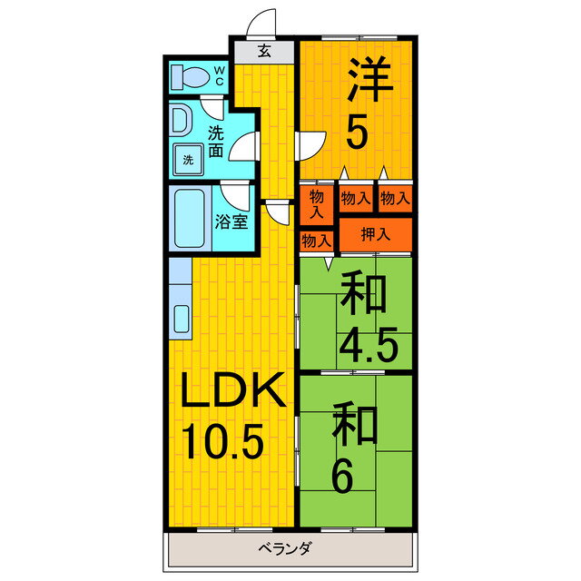 徳島県鳴門市撫養町斎田字東発 3LDK マンション 賃貸物件詳細