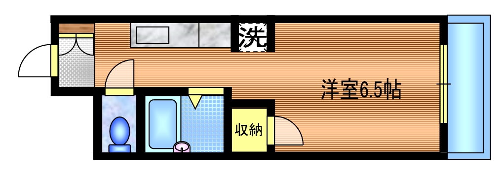 クレール武蔵野 6階 ワンルーム 賃貸物件詳細