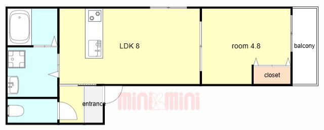 兵庫県尼崎市杭瀬南新町１ 杭瀬駅 1LDK アパート 賃貸物件詳細