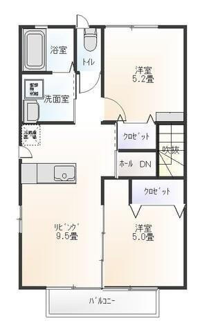 福島県いわき市小名浜岡小名字台ノ下 泉駅 2LDK アパート 賃貸物件詳細