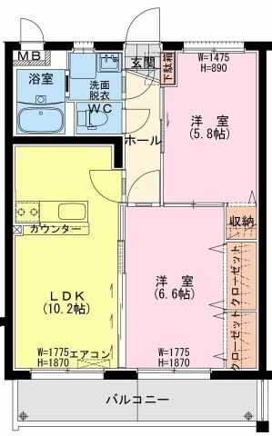宮崎県延岡市浜町 南延岡駅 2LDK マンション 賃貸物件詳細