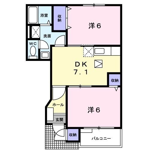 兵庫県川西市西多田１ 川西能勢口駅 2DK アパート 賃貸物件詳細