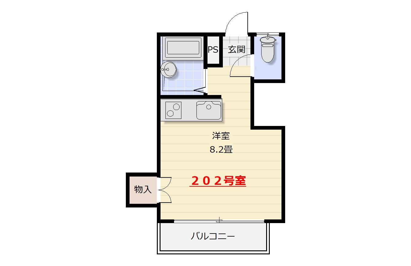 高知県高知市北高見町 桟橋通一丁目駅 ワンルーム アパート 賃貸物件詳細