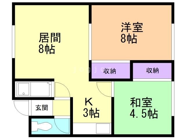 北海道札幌市豊平区月寒西五条６ 月寒中央駅 2LDK アパート 賃貸物件詳細