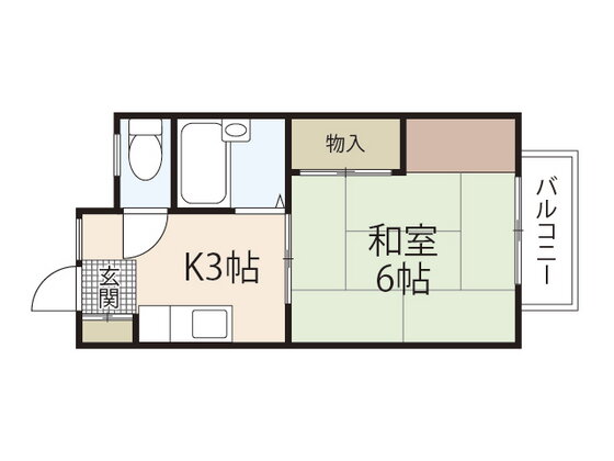 広島県広島市安芸区中野東２ 安芸中野駅 1K アパート 賃貸物件詳細