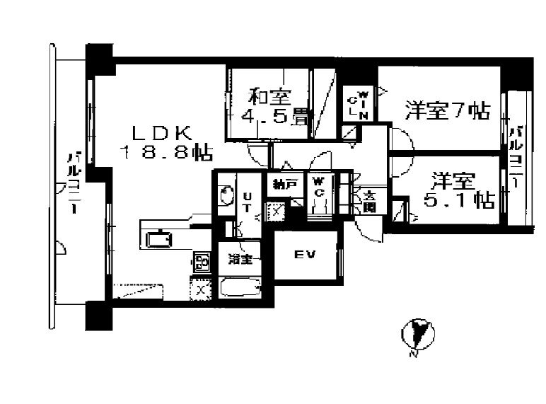 北海道札幌市東区北三十四条東１５ 新道東駅 3LDK マンション 賃貸物件詳細