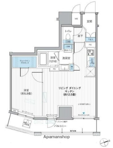 東京都台東区駒形１ 蔵前駅 1LDK マンション 賃貸物件詳細