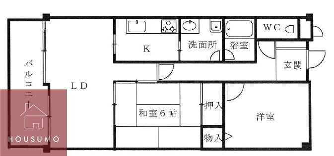 ガーデンヒルズ 2階 2LDK 賃貸物件詳細