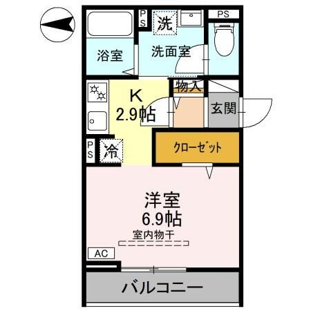 群馬県高崎市栄町 高崎駅 1K アパート 賃貸物件詳細