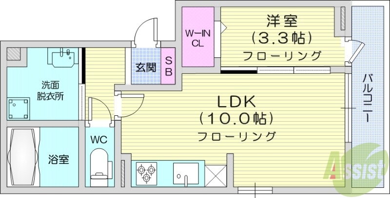 宮城県仙台市太白区富沢西４ 富沢駅 1LDK アパート 賃貸物件詳細