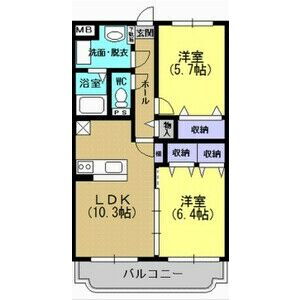 栃木県小山市城東２ 小山駅 2LDK マンション 賃貸物件詳細