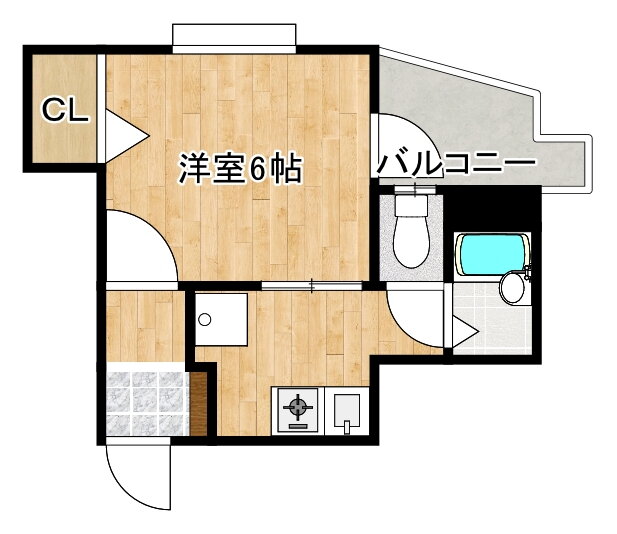 兵庫県神戸市灘区徳井町１ 六甲道駅 1K マンション 賃貸物件詳細
