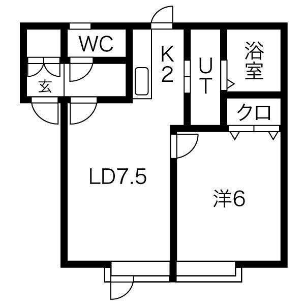 北海道札幌市手稲区西宮の沢二条３ 稲積公園駅 1LDK アパート 賃貸物件詳細