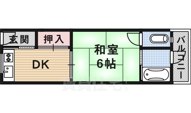 大阪府茨木市水尾２ 南茨木駅 1DK アパート 賃貸物件詳細