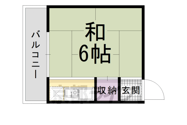 京都府京都市右京区常盤出口町 花園駅 1K マンション 賃貸物件詳細