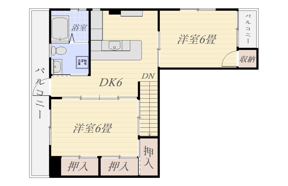 鹿児島県鹿児島市上之園町 都通駅 2DK マンション 賃貸物件詳細