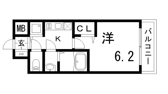 ララプレイス神戸西元町 8階 1K 賃貸物件詳細