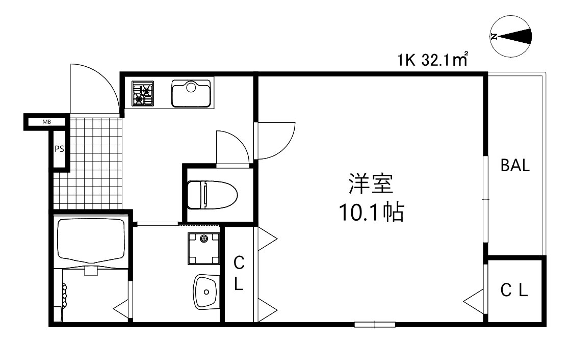 兵庫県神戸市兵庫区浜中町２ 御崎公園駅 1K アパート 賃貸物件詳細