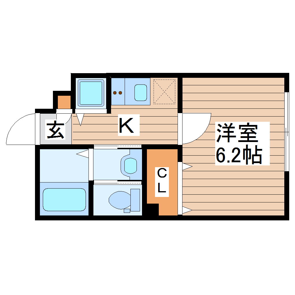 宮城県仙台市若林区土樋 愛宕橋駅 1K マンション 賃貸物件詳細