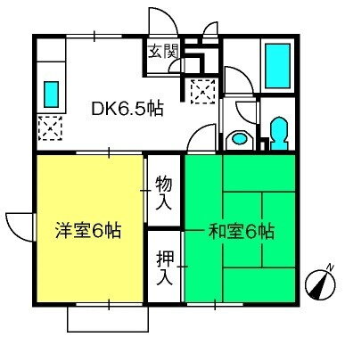埼玉県上尾市大字瓦葺 東大宮駅 2DK アパート 賃貸物件詳細