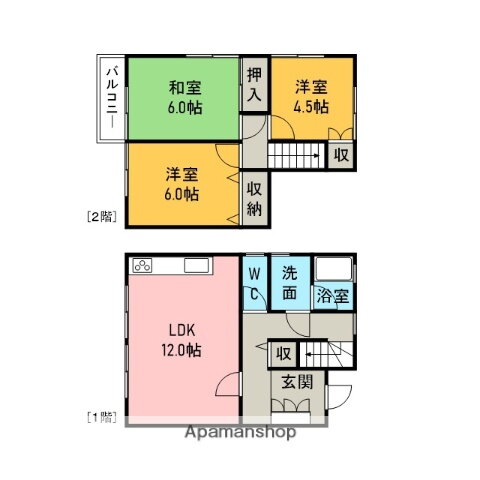 愛知県大府市北山町３ 共和駅 3LDK アパート 賃貸物件詳細