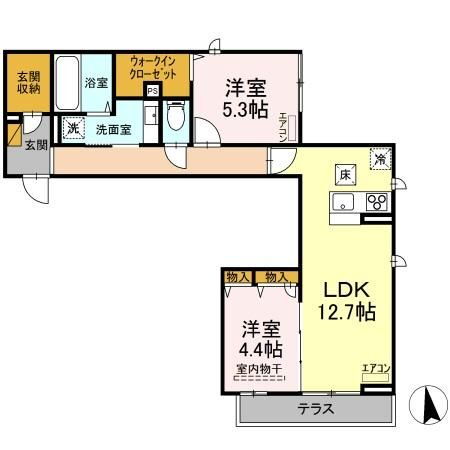 茨城県つくば市みどりの中央 みどりの駅 2LDK アパート 賃貸物件詳細