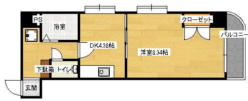 セブンセブン東本浦 8階 1DK 賃貸物件詳細