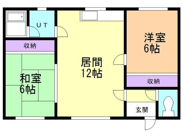 北海道苫小牧市豊川町２ 2LDK アパート 賃貸物件詳細
