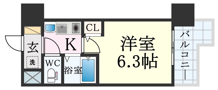 兵庫県神戸市中央区生田町１ 新神戸駅 1K マンション 賃貸物件詳細