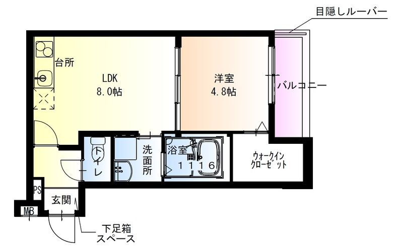 大阪府東大阪市瓜生堂１ 若江岩田駅 1LDK アパート 賃貸物件詳細