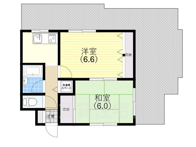兵庫県神戸市須磨区外浜町２ 鷹取駅 2K マンション 賃貸物件詳細