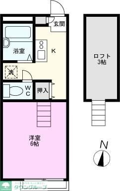 埼玉県ふじみ野市富士見台 上福岡駅 1K アパート 賃貸物件詳細